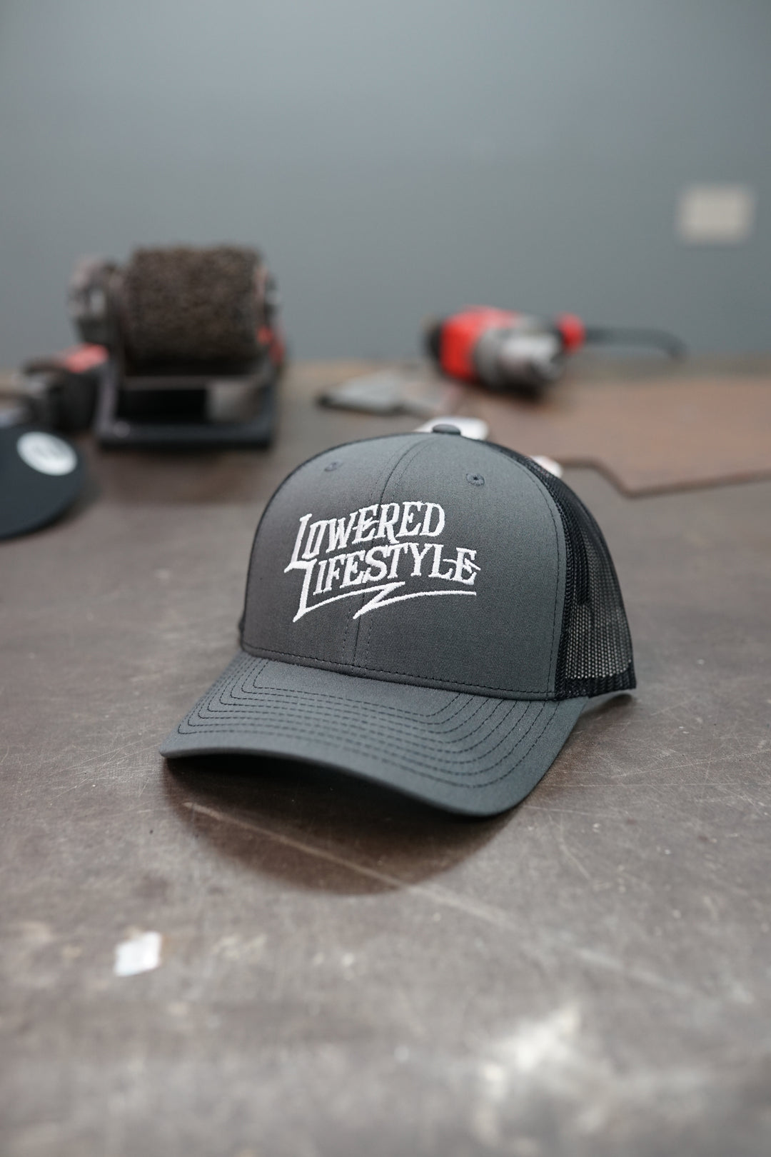 Signature Hat - Grey With White