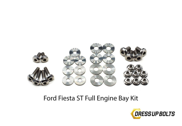 Ford Fiesta ST (2013-2017) Titanium Dress Up Bolt Engine Bay Kit - DressUpBolts.com