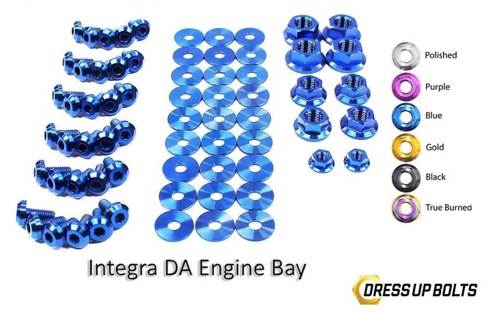 Acura Integra DA (1989-1993) Titanium Dress Up Bolts Full Engine Bay Kit Acura Integra DA (1989-1993) Titanium Dress Up Bolts Full Engine Bay Kit