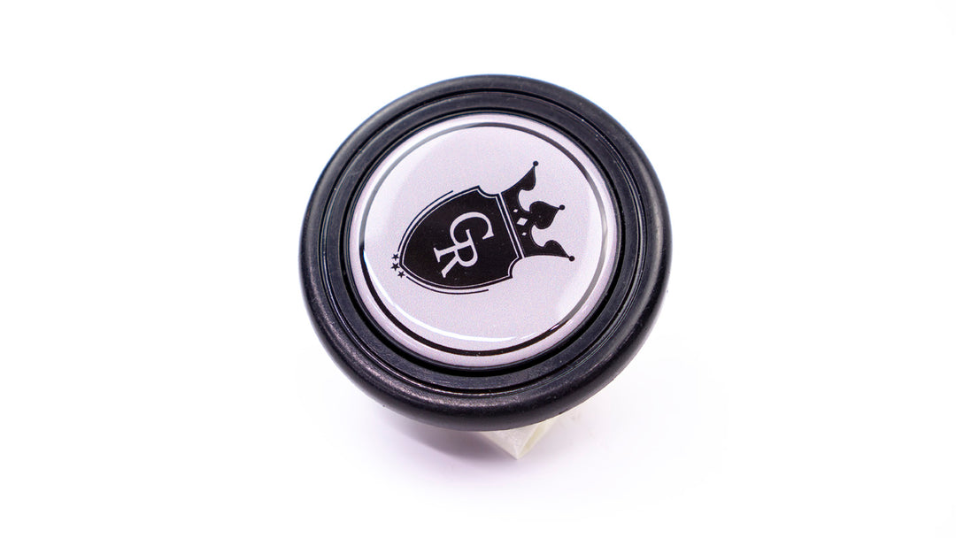 Grip Royal Horn Button - Crest - Grey w/ Black Logo