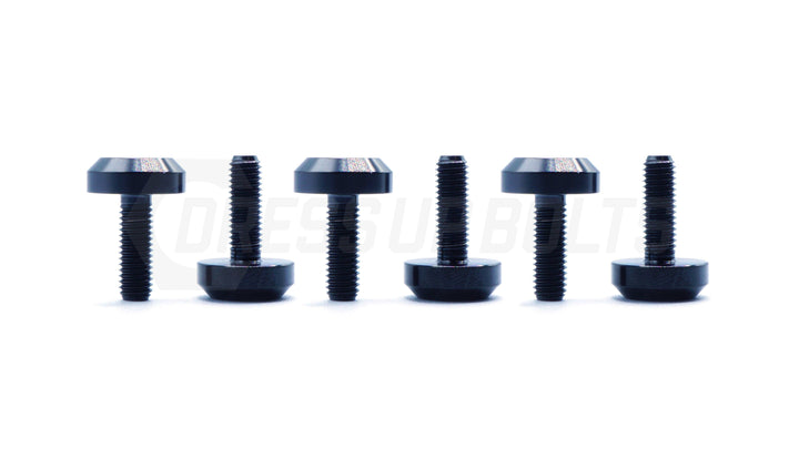 Dress Up Bolts Titanium Hardware Steering Wheel Kit - Motor Head Design