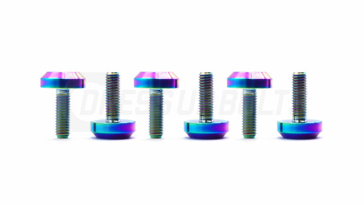 Dress Up Bolts Titanium Hardware Steering Wheel Kit - Motor Head Design