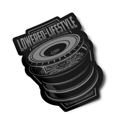 Sticker – BBS RS Wheel Dissection V3 - Black/Grey - Lowered Lifestyle