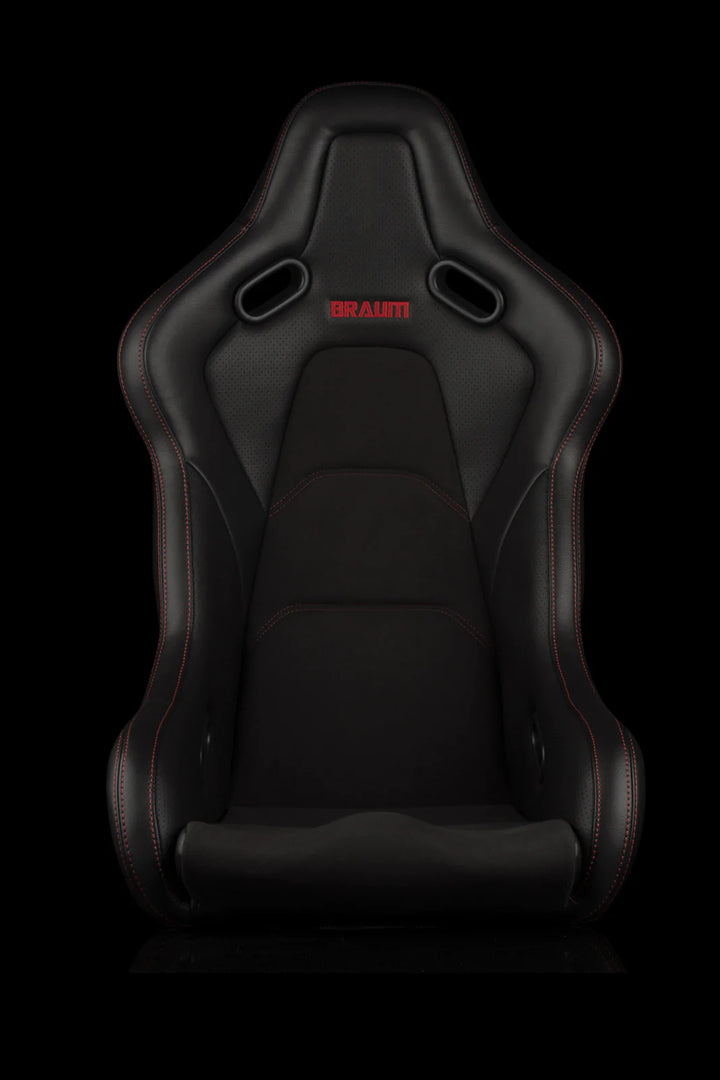 Braum Racing Seats Falcon-S Composite FRP Bucket - Red Stitching