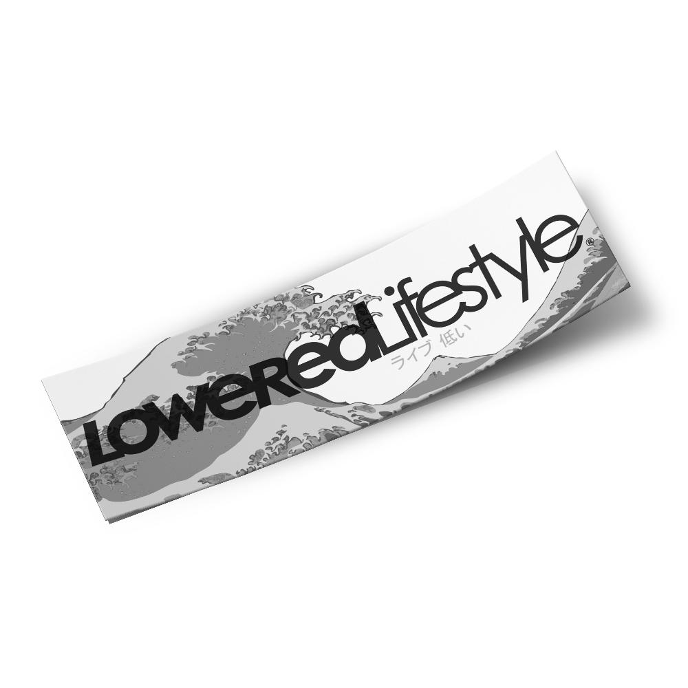 Box Sticker – Logo Great Wave - Lowered Lifestyle