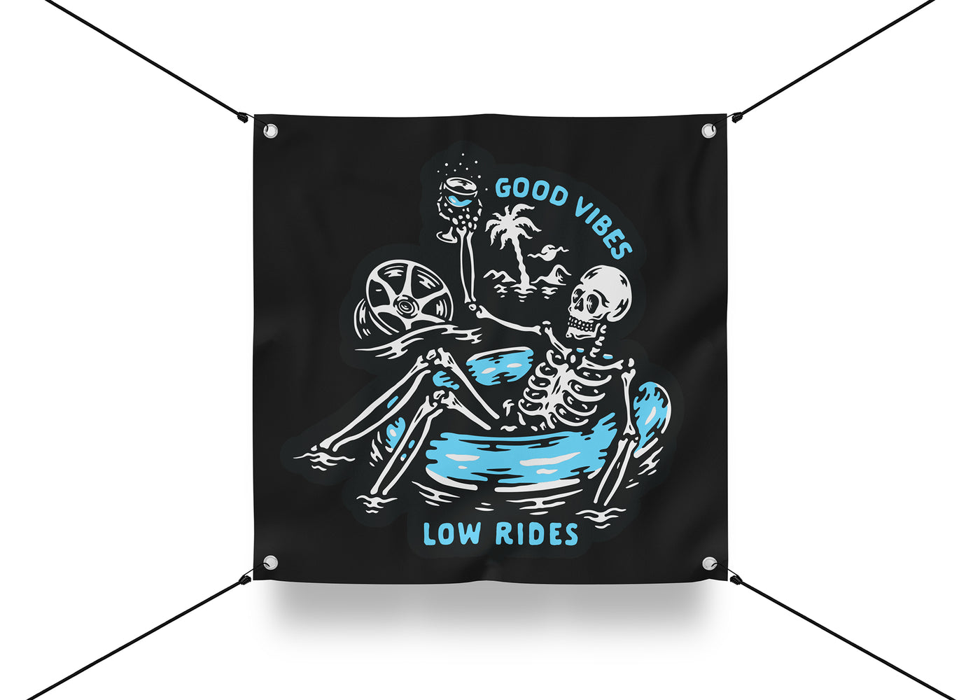 Garage Banner – Good Vibes Low Rides