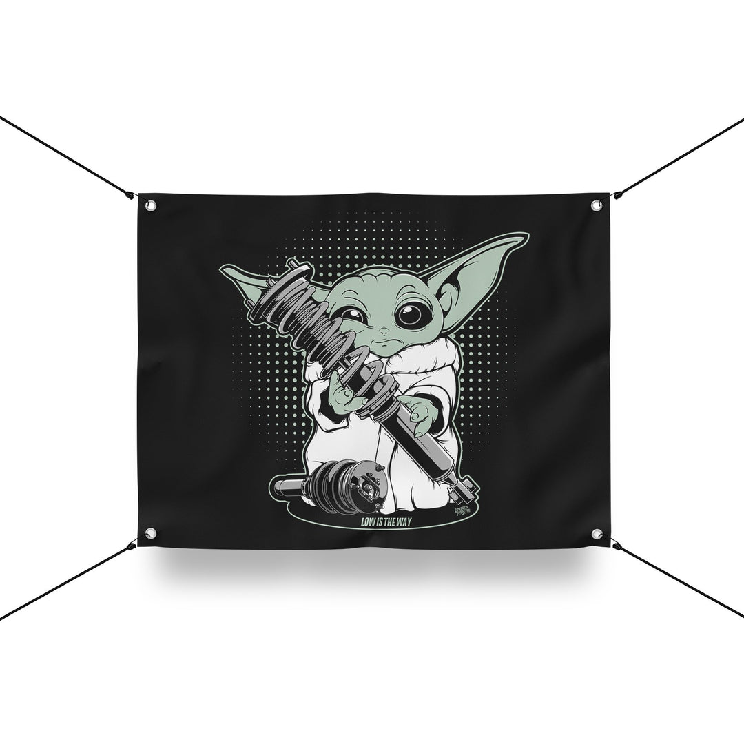 Garage Banner – Low Is The Way - Lowered Lifestyle