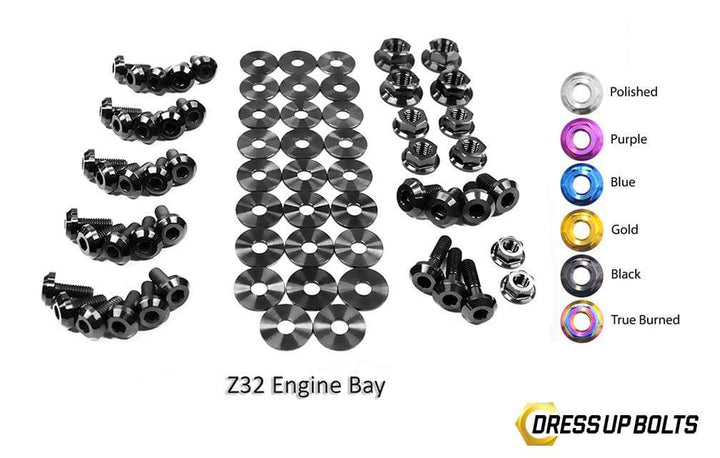 Nissan 300ZX (1990-1999) Titanium Dress Up Bolts Engine Bay Kit - DressUpBolts.com