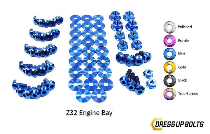 Nissan 300ZX (1990-1999) Titanium Dress Up Bolts Engine Bay Kit - DressUpBolts.com
