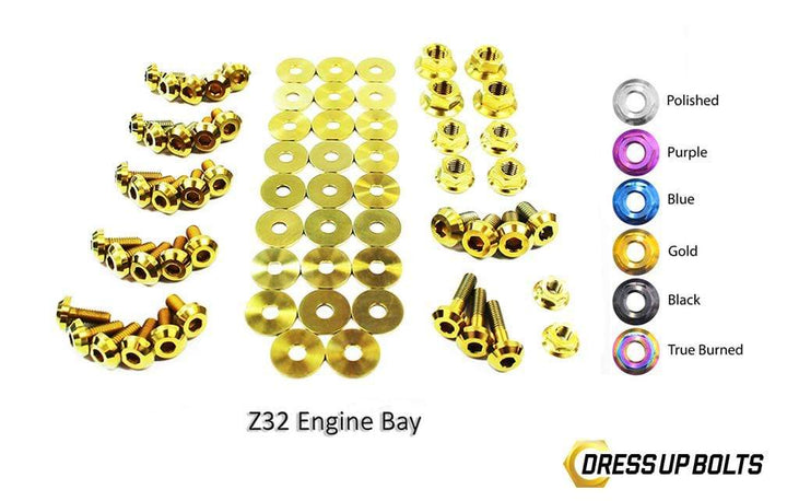 Nissan 300ZX (1990-1999) Titanium Dress Up Bolts Engine Bay Kit - DressUpBolts.com