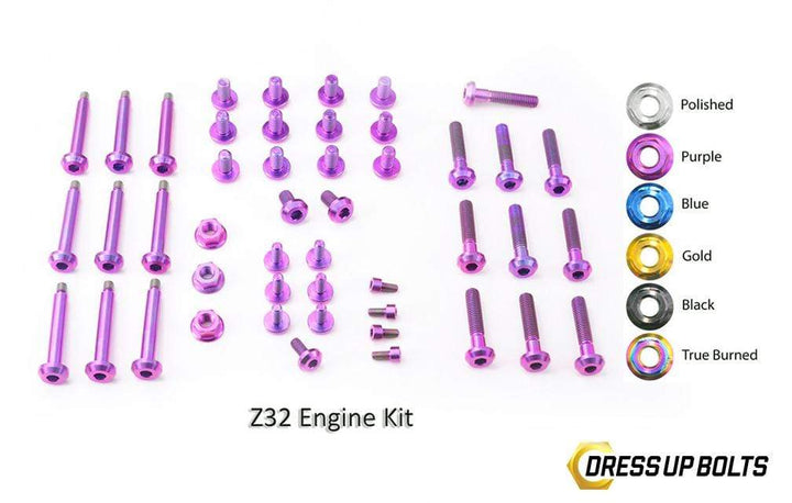 Nissan 300ZX (1990-1999) VG30 Titanium Dress Up Bolts Engine Kit - DressUpBolts.com