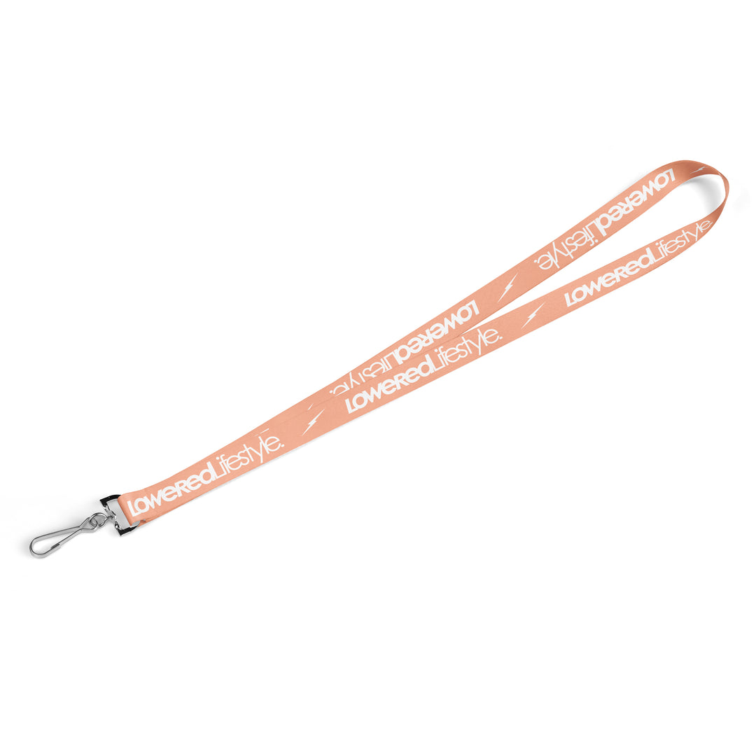 Lanyard - Peach / White