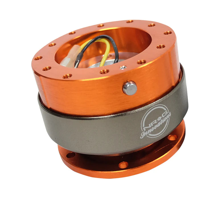 NRG Quick Release - Orange Body/Titanium Chrome Ring