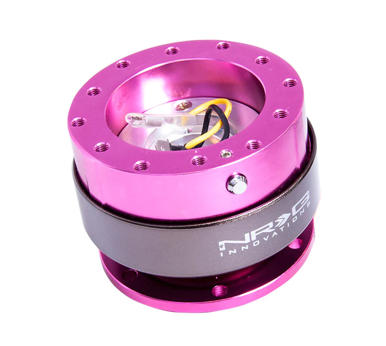 NRG Quick Release - Pink Body/Titanium Chrome Ring