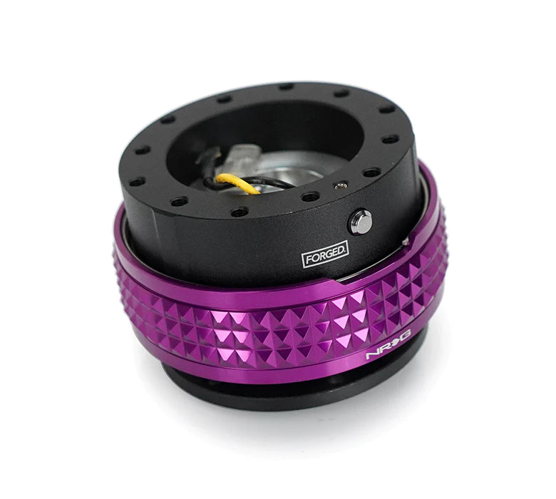 NRG Quick Release 2.1 - Black Body / Purple Pyramid Ring