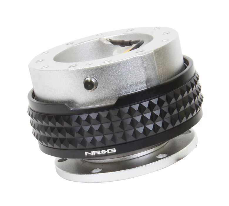 NRG Quick Release 2.1 - Silver Body / Black Pyramid Ring