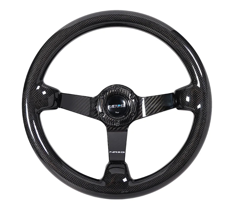 NRG Carbon Fiber Steering Wheel 350mm Deep Dish