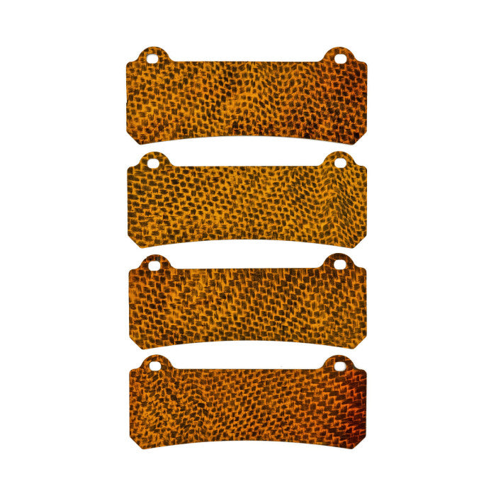 Carbon Fibre Brake Pad Shims for Chevrolet Corvette C7 Z06 excluding carbon-ceramic discs 2015-on