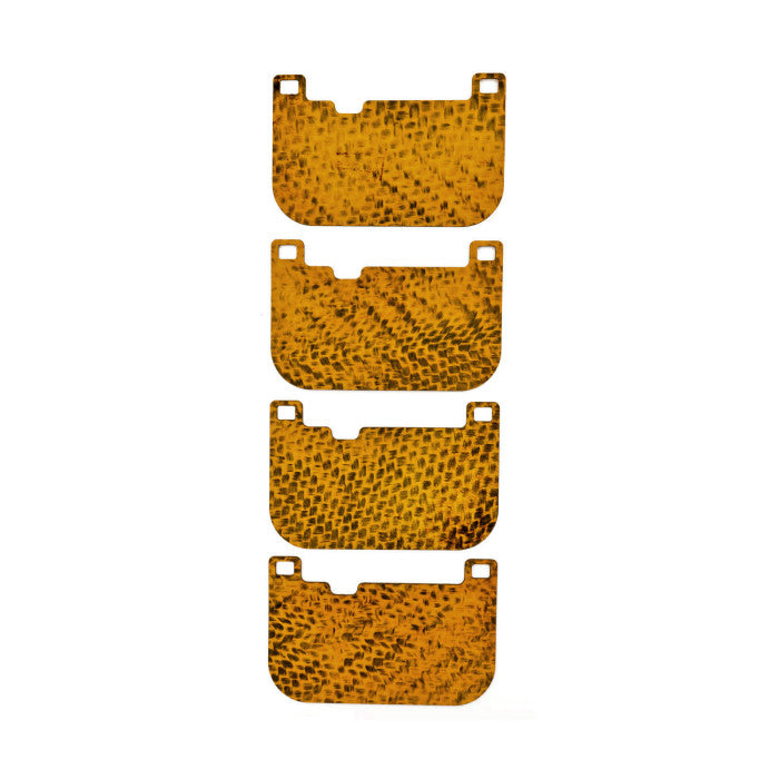 Carbon Fibre Brake Pad Shims for BMW 4 Series F32, F33, F36, F82, F83 all models including M4 with Brembo 4 piston calipers 2013-on