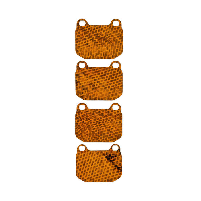 Carbon Fibre Brake Pad Shims for Nissan Skyline R32 GT-R with Brembo calipers 1989-1995