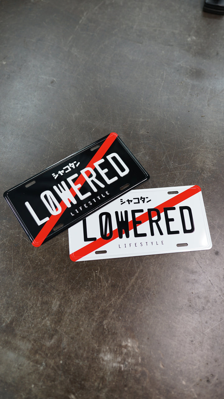 Lowered Lifestyle License Plate (JDM Black)