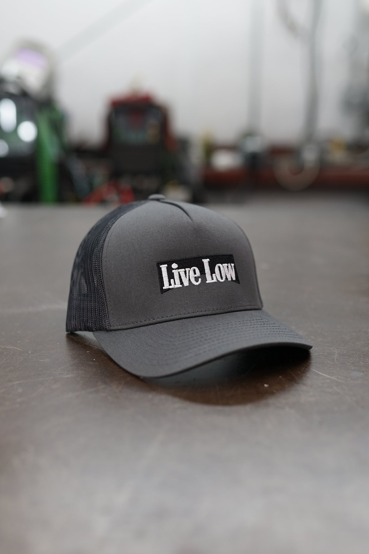 Live Low Warning Hat - Grey