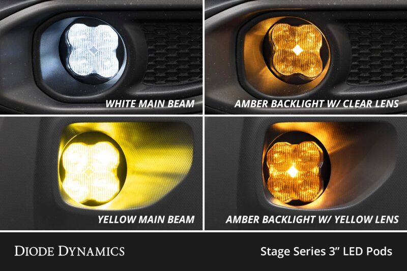 Diode Dynamics SS3 Max Type B Kit ABL - Yellow SAE Fog