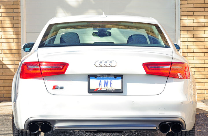 AWE Tuning Audi C7 / C7.5 S6 4.0T Touring Edition Exhaust - Diamond Black Tips