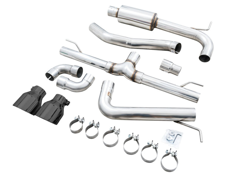 AWE 2022 VW GTI MK8  Track Edition Exhaust - Diamond Black Tips