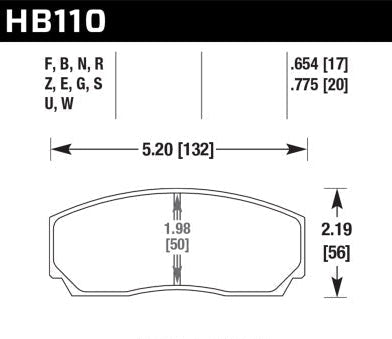 HAWK Performance ER-1 Motorsports Brake Pads - Fits Front YSCPF4a & YSCPF6a / Rear YSCPR6b Calipers
