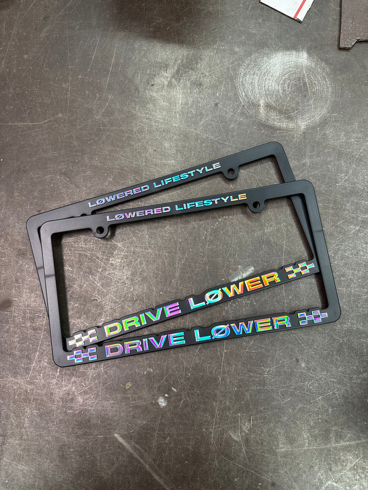 License Plate Frame - Drive Lower - Holographic