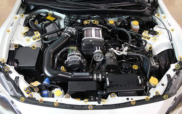 Scion FR-S (2013-2016) Titanium Dress Up Bolts Full Engine Bay Kit - DressUpBolts.com