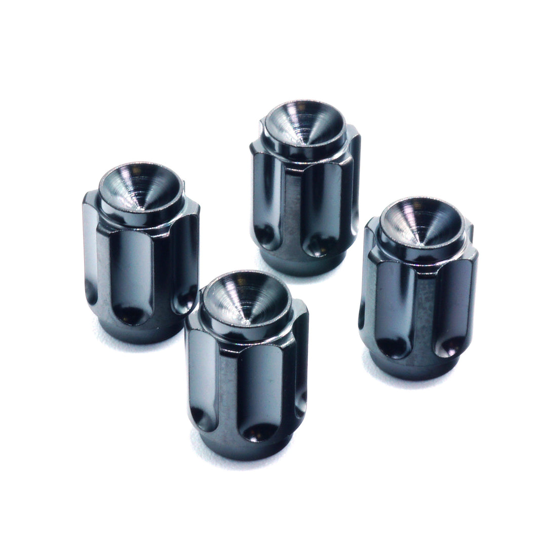 Dress Up Bolts Gear Titanium Valve Stem Caps - Set of 4