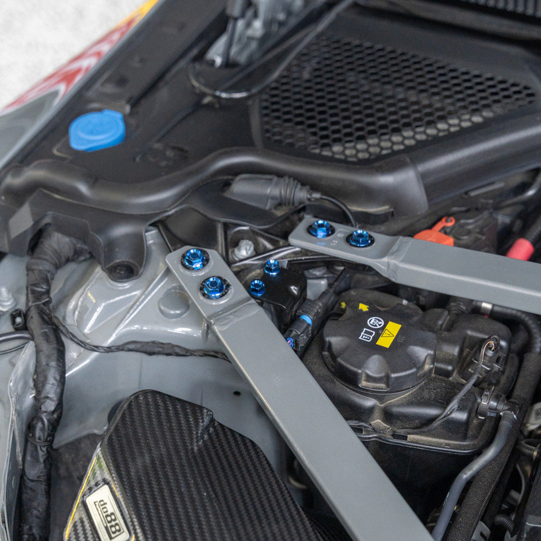 JDC Titanium Engine Bay Dress-Up Hardware Kit | 2021-2026 BMW M3/M4