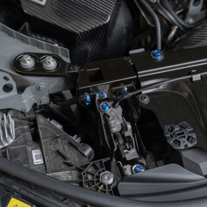 JDC Titanium Engine Bay Dress-Up Hardware Kit | 2021-2026 BMW M3/M4