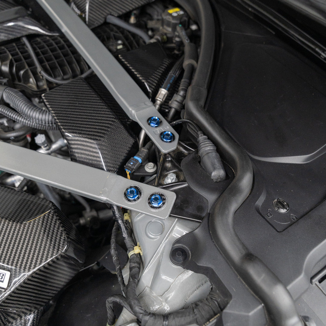 JDC Titanium Engine Bay Dress-Up Hardware Kit | 2021-2026 BMW M3/M4