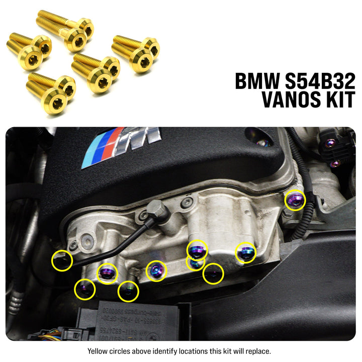 Titanium Hardware Vanos Kit - S54B32 Engine