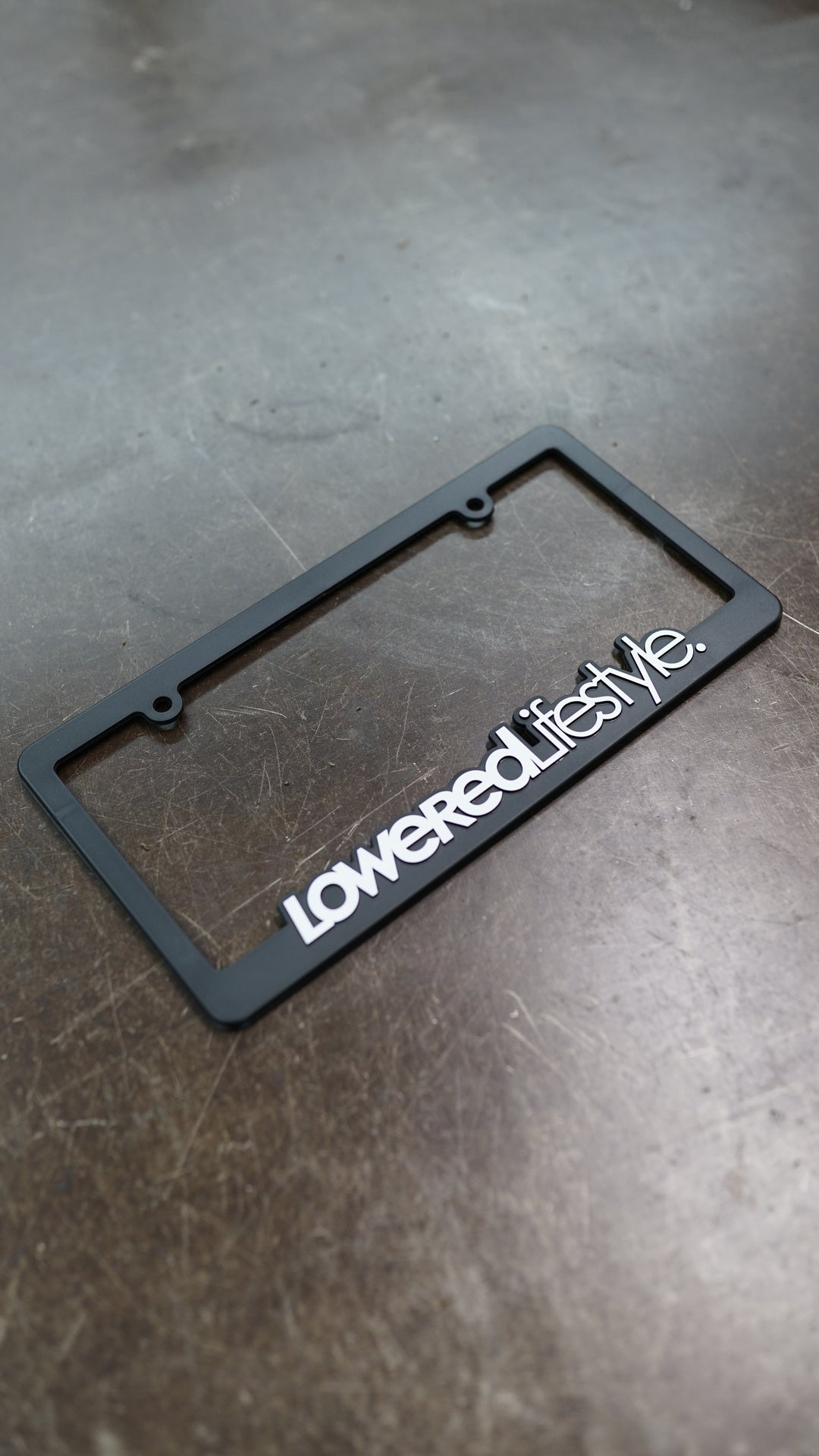 License Plate Frame - OG Logo - White