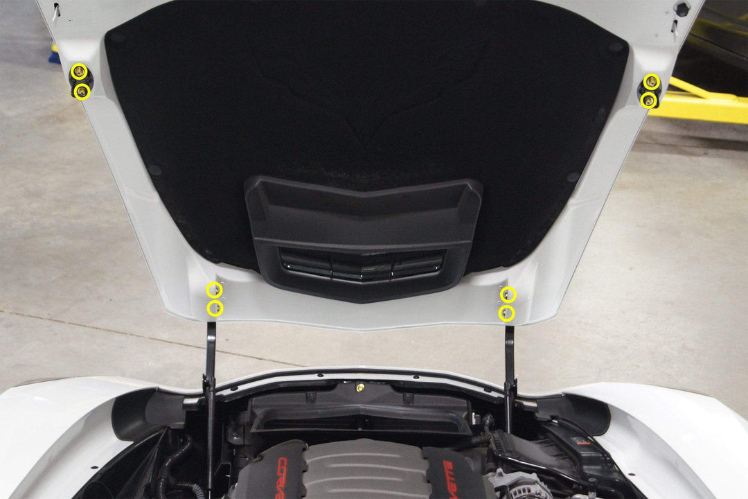Chevrolet C7 Corvette (2014-2019) Titanium Dress Up Bolts Engine Bay Kit - DressUpBolts.com