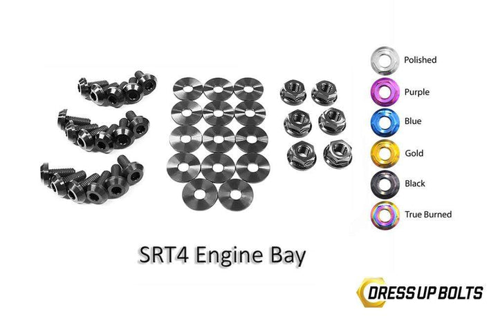 Dodge Neon SRT-4 SRT4 (2003-2005) PLDS41 Titanium Dress Up Bolts Engine Bay Kit - DressUpBolts.com