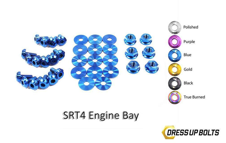 Dodge Neon SRT-4 SRT4 (2003-2005) PLDS41 Titanium Dress Up Bolts Engine Bay Kit - DressUpBolts.com