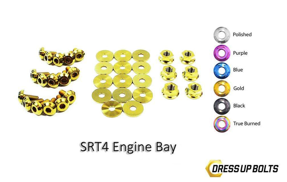 Dodge Neon SRT-4 SRT4 (2003-2005) PLDS41 Titanium Dress Up Bolts Engine Bay Kit - DressUpBolts.com