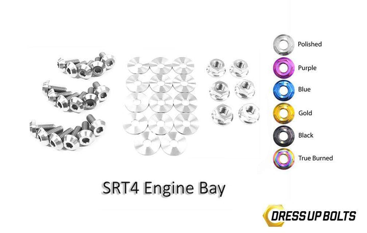 Dodge Neon SRT-4 SRT4 (2003-2005) PLDS41 Titanium Dress Up Bolts Engine Bay Kit - DressUpBolts.com