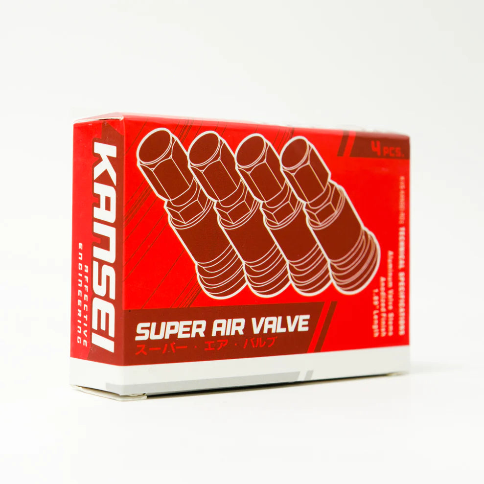 Kansei Wheels Valve Stems - Red