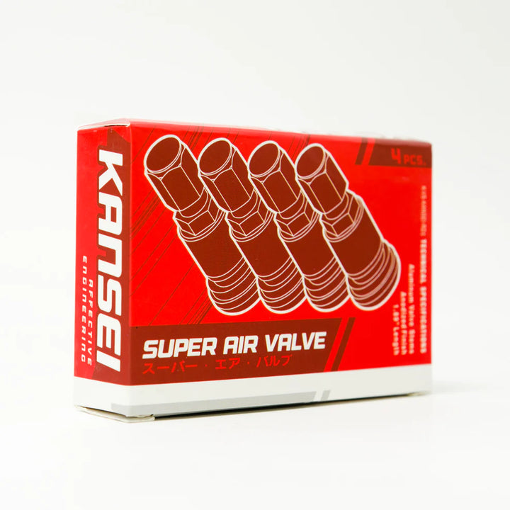 Kansei Wheels Valve Stems - Red