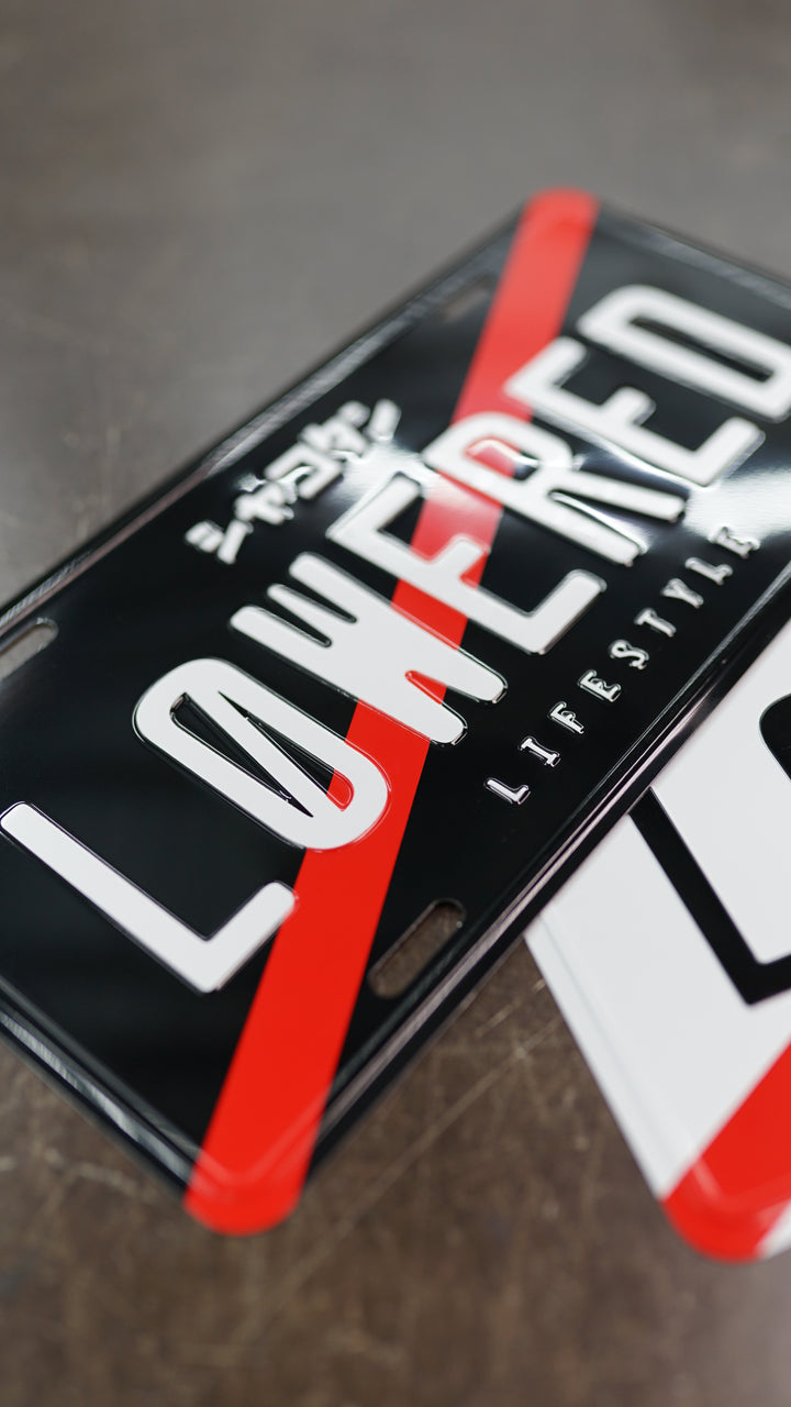 Lowered Lifestyle License Plate (JDM Black)