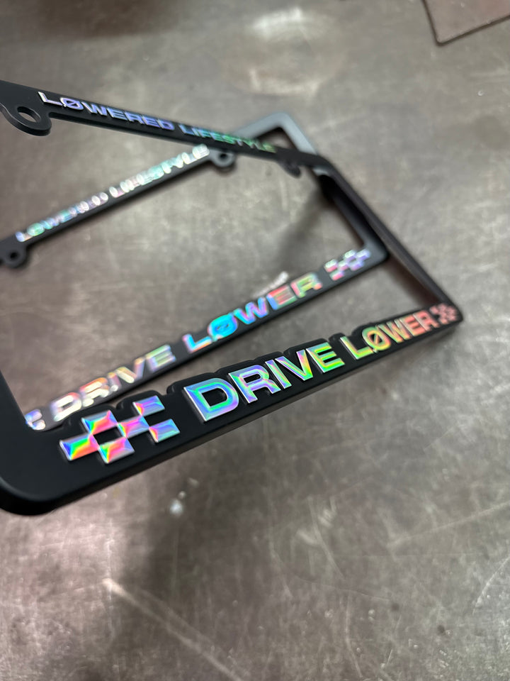 License Plate Frame - Drive Lower - Holographic