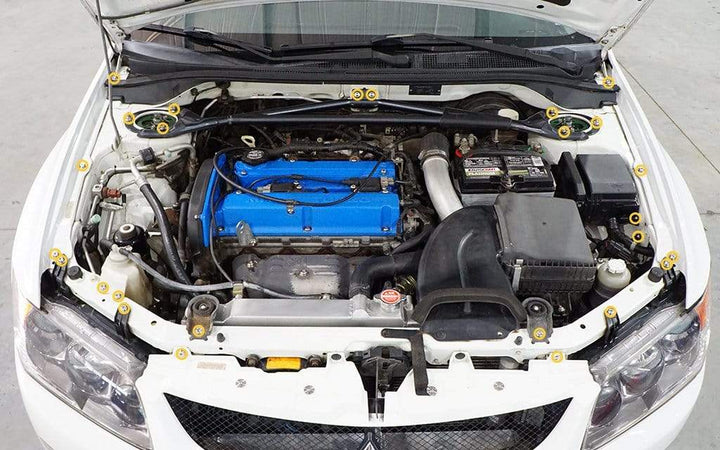 Dress Up Bolts Stage 1 Titanium Hardware Engine Bay Kit - Mitsubishi Evo IX - DressUpBolts.com