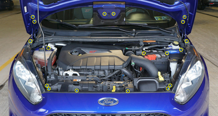 Ford Fiesta ST (2013-2018) Titanium Engine Bay Kit