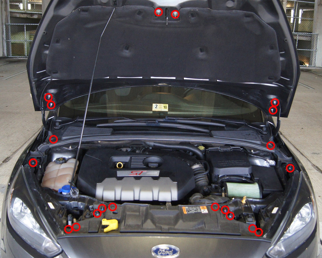 Ford Focus ST (2015-2018) Titanium Engine Bay Kit